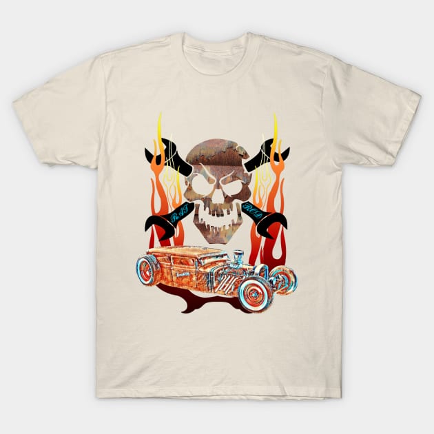 Rat Rod Custom Patina Old School Hot Rod T-Shirt by CharJens